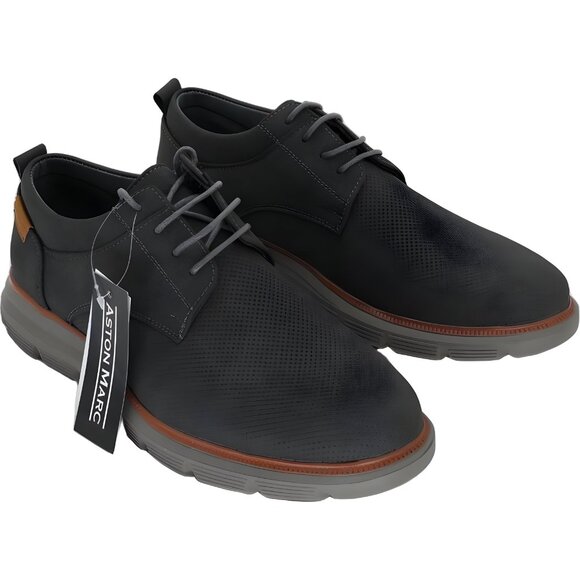 Aston Marc Eglon Oxford Casual Dress Grey Men's US 9M - Picture 4 of 6